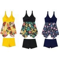 Parent Child Swimming Dress Set - 10 Sizes & 3 Colours - Blue