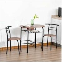 Homcom Mdf Bar Stool And Table Set