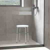 Homcom Shower And Bath Stool - Cream