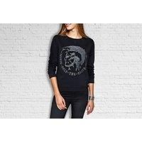 Women'S Diesel F Radi T Felpa Sweatshirt - Black