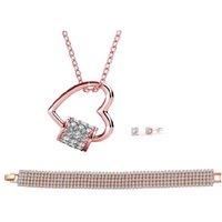 Love Heart Tri Set - Silver