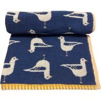 Bellissimo Navy Seagull Jacquard Towel