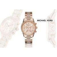 Ladies Michael Kors Ritz Chronograph Watch Mk6485 - Silver