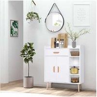 Homcom Sideboard Side Cabinet Cupboard - White