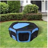 Pawhut Pet Playpen, 8-Panel, Blue