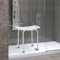 Homcom Portable Non-Slip Bathroom Stool