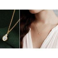 Dazzling Diamond Necklace In Gold Or Silver