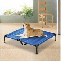 Pawhut Large Elevated Pet Bed, Metal