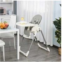 Homcom Foldable High Chair, Convertible