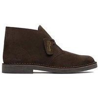 Clarks Desert Boot Evo Suede Boots In Dark Brown Standard Fit Size 10