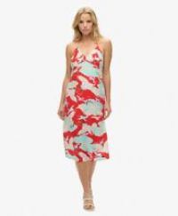 Superdry Womens Printed Midi Slip Dress