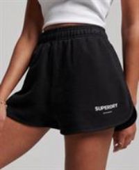 Superdry Women/'s Code Core Sport Sweatshort Sweatshirt, Black, UK 16