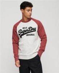 Superdry Mens Athletic Vintage Logo Raglan Crew Sweatshirt Size Xxl