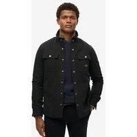 Superdry Cotton Canvas Workwear Overshirt - Black