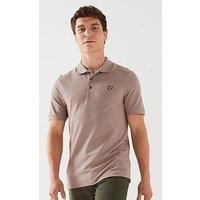 Lyle & Scott Lyle & Scott Short Sleeve Regular Fit Plain Polo Shirt - Beige