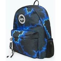 Hype Boys Black Blue Lightning Iconic Backpack