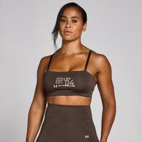 MP Women's Origin Graphic Training Sports Bra - Coffee - XS