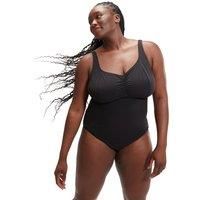 Speedo Shaping AquaNite Swimsuit - Black/Plus Size