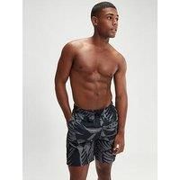 Speedo Mens Printed Leisure 18" Watershort - Black