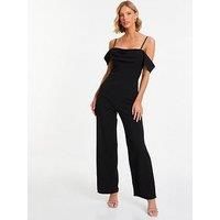 Drop Shoulder Palazzo Jumpsuit