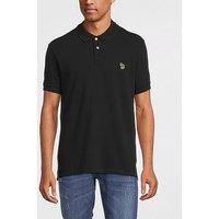 Ps Paul Smith Zebra Short Sleeve Polo Shirt - Black