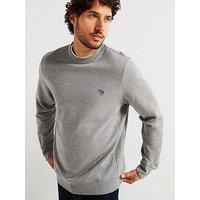 Ps Paul Smith Regular Fit Zebra Crew Sweat - Grey