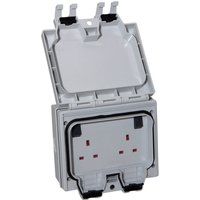 SMJ 13 AMP 2 Gang Exterior Socket IP66