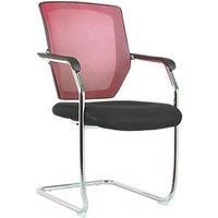 Nautilus Designs Nexus Medium Back Cantilever/Visitor Chair Red (258PK)