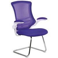 Nautilus Designs Luna Medium Back Cantilever/Visitor Chair Purple (915PK)