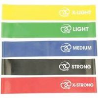 Fitness Mad Mini Power Loops, Set of 5 Resistance Bands, Carry Bag Included