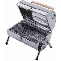 LIFESTYLE EXPLORER ST/STEEL CHARCOAL BBQ-PATIO/PARK/BEACH/PICNIC-BNIB-TATTY BOX)