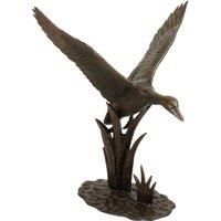 Europa Leisure XST/311 Aluminium Duck in Flight, Dark Verdigris, 54x64x69 cm