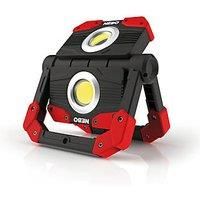 Nebo Omni 2K Worklight & Powerbank - Black & Red, Width: 160mm Diameter: Closed - 45mm/ Open - 37mm