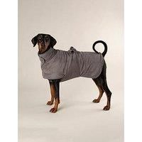 Scruffs Expedition Deluxe Dog Drying Robe - Medium - Grey