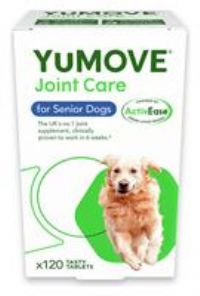 Lintbells | YuMOVE Senior Dog | Higher Strength Hip and Joint Supplement Formulation Designed for Older Dogs Aged 9+ | 120 Tablets