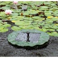 Floating Lily Pad Solar Water Fountain with Lights D36cm Remote Control Primrose