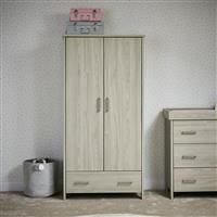 Obaby Nika Double Wardrobe -Grey Wash