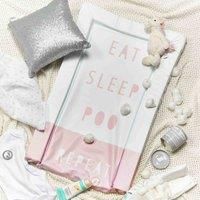 Obaby Changing Mat -Eat Sleep Repeat Pink