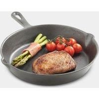 VonShef Cast Iron Skillet Pan - Black Pre-Seasoned - 25cm - 10 inch Frying Pan