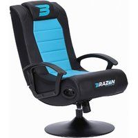 BraZen 17990 Stag 2.1 Bluetooth Surround Sound Gaming Chair - Blue/Black