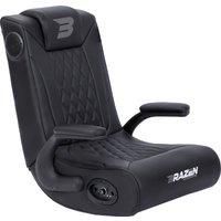 BraZen EmperorX 2.1 Bluetooth Surround Sound Fold Away Floor Gaming Rocker Chairs for Teenagers with Armrest - Black