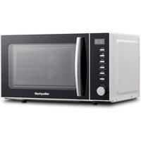 Montpellier 20ltr Combi Compact Microwave - White - SS cavity