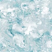 Muriva Elixir Marble Teal Wallpaper 166503 - Feature Metallic Marble Effect