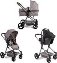 Red Kite Push Me Savanna i Travel System Including i-Size Infant Carrier Car Seat - Graphite