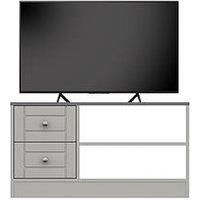 Alderley Ready Assembled Tv Unit  Grey  Fits Up To 50 Inch Tv