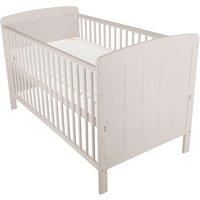 CuddleCo Juliet Lullaby Cot Bed with Mattress CuddleCo Colour: Dove Grey  - Dove Grey