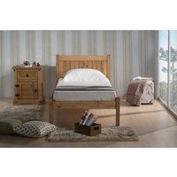 Birlea Rio 3ft Single Wooden Bed, Waxed Pine