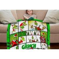 The Grinch Christmas Flannel Blanket- 5 Styles, 4 Size Options!