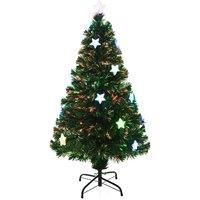 Bon Noel 4ft Green Pre-Lit Artificial Christmas Tree with Star LED Lights