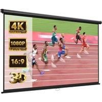 120 Inch Pull Down Home Cinema Projector Screen 16:9 Aspect Ratio ** Box Damaged